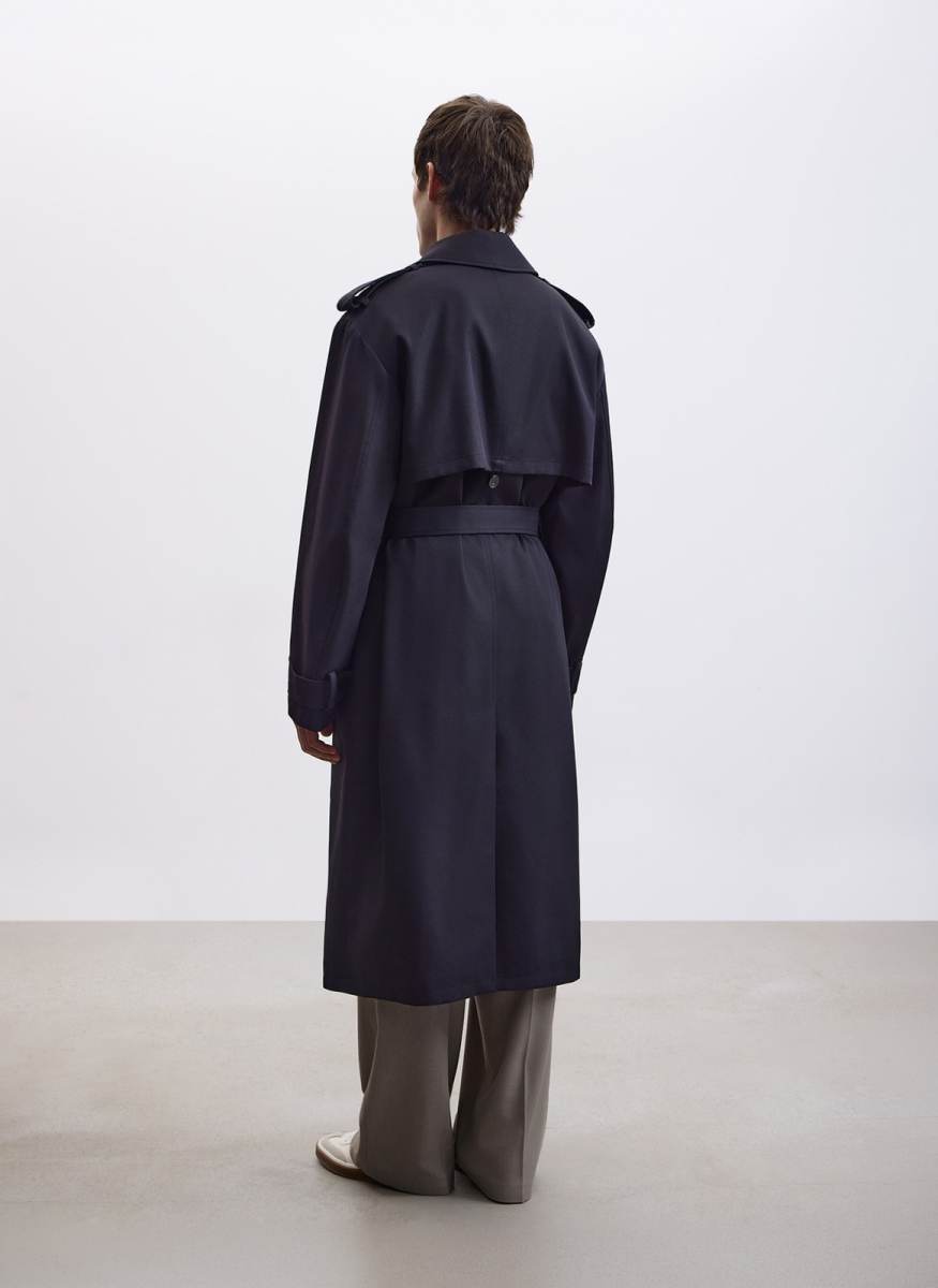 Тренч свободного кроя удлинённый ALL WE NEED, цвет: Черный, 2603M5201-01 купить онлайн