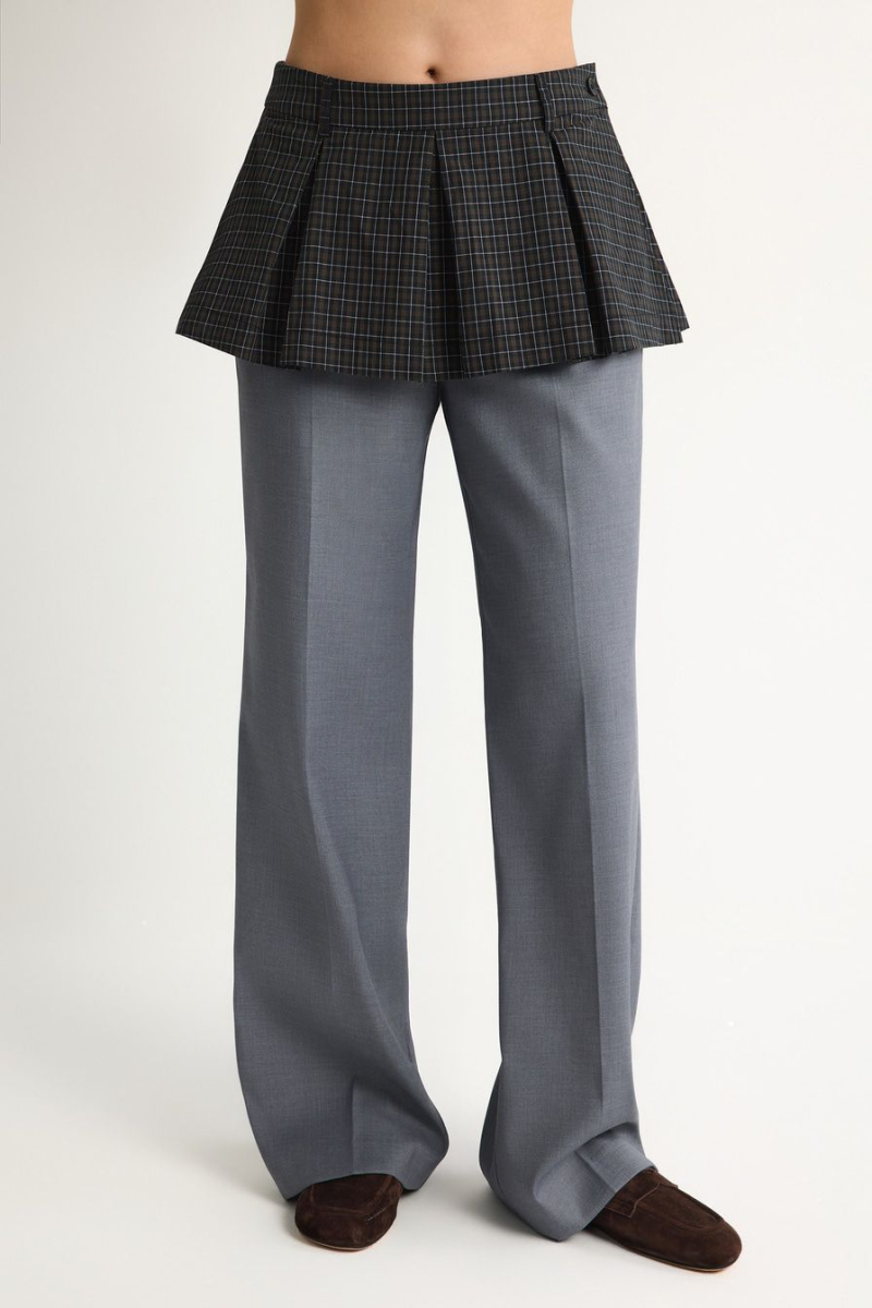 Брюки с баской TOPTOP, цвет: серый, TT.030.18506.800 купить онлайн