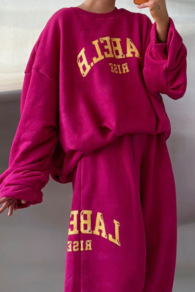 Свитшот с защипами Label .B, цвет: фуксия, Tp.02.5.70F купить онлайн