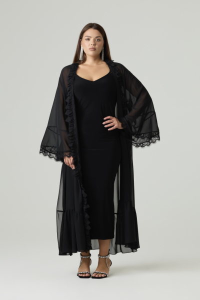 Накидка из шифона с кружевом