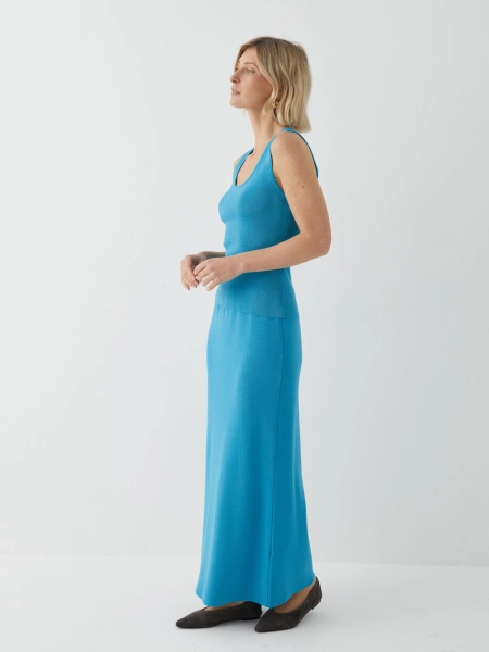 Юбка-миди Marou, цвет: голубой, Mar_26021205 купить онлайн