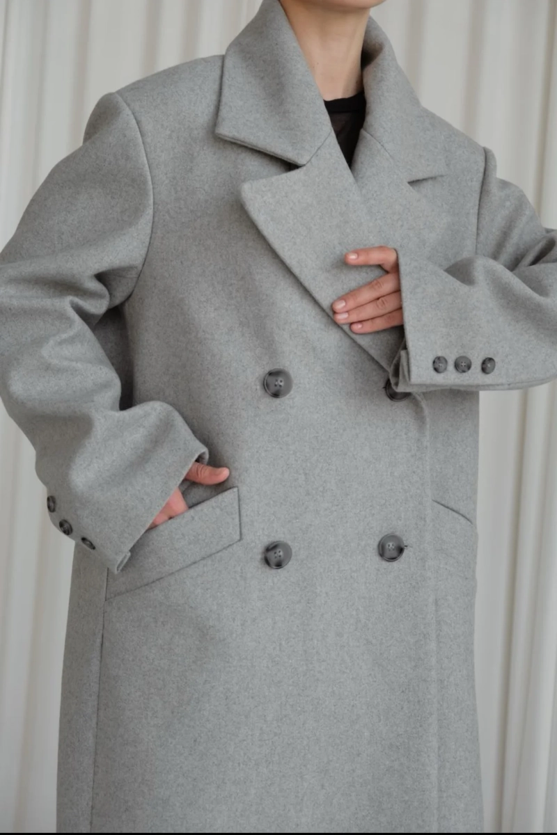 Пальто макси Form MINI, цвет: серый, НФ-00000432 купить онлайн