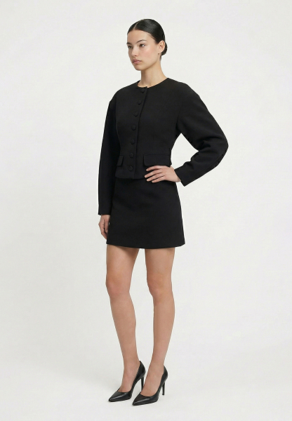 Жакет с округлым рукавом REFERT, цвет: Черный, 04-3745/1-2511 купить онлайн