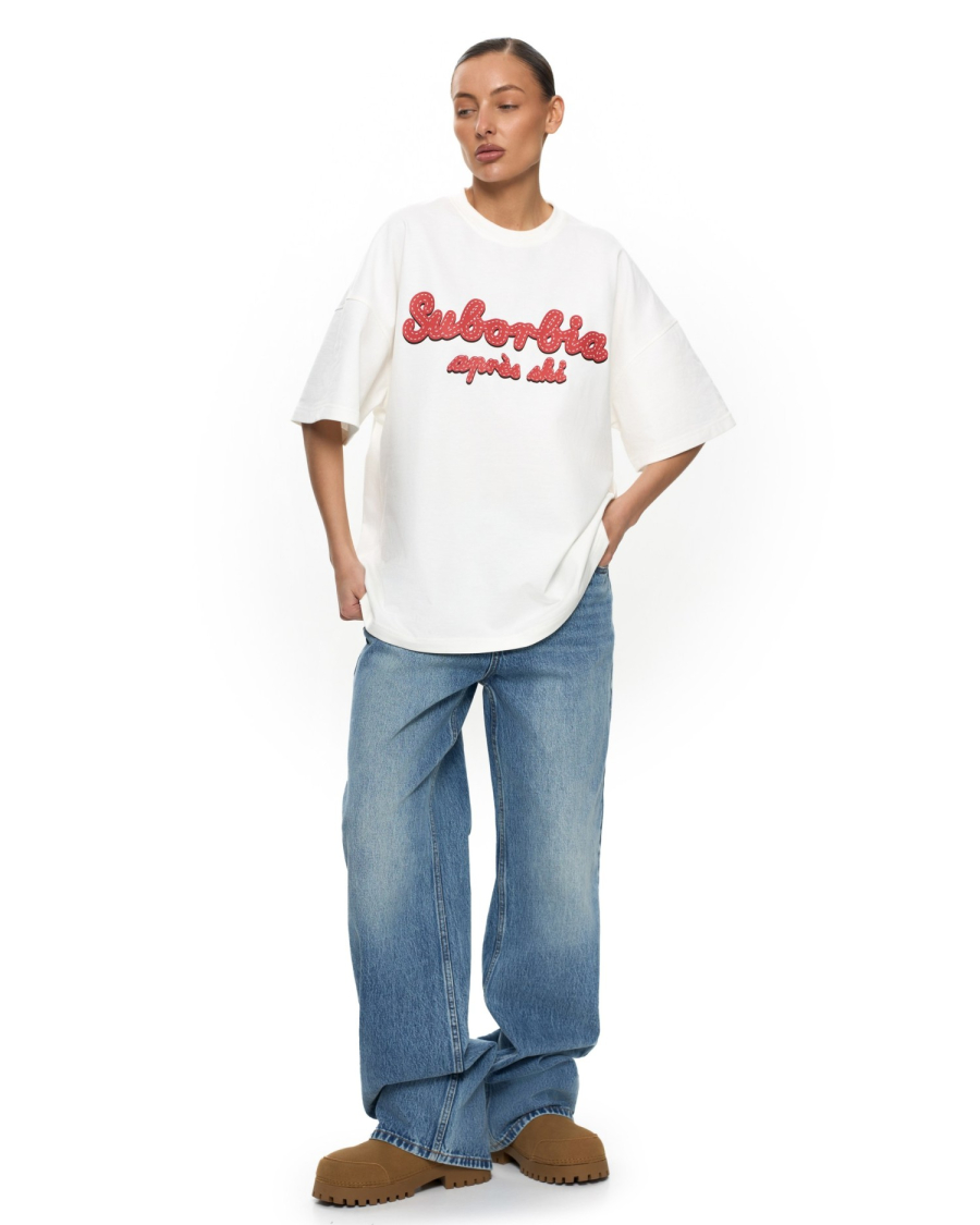 Футболка APRES SKI Suborbia, цвет: white-red, 006519 купить онлайн