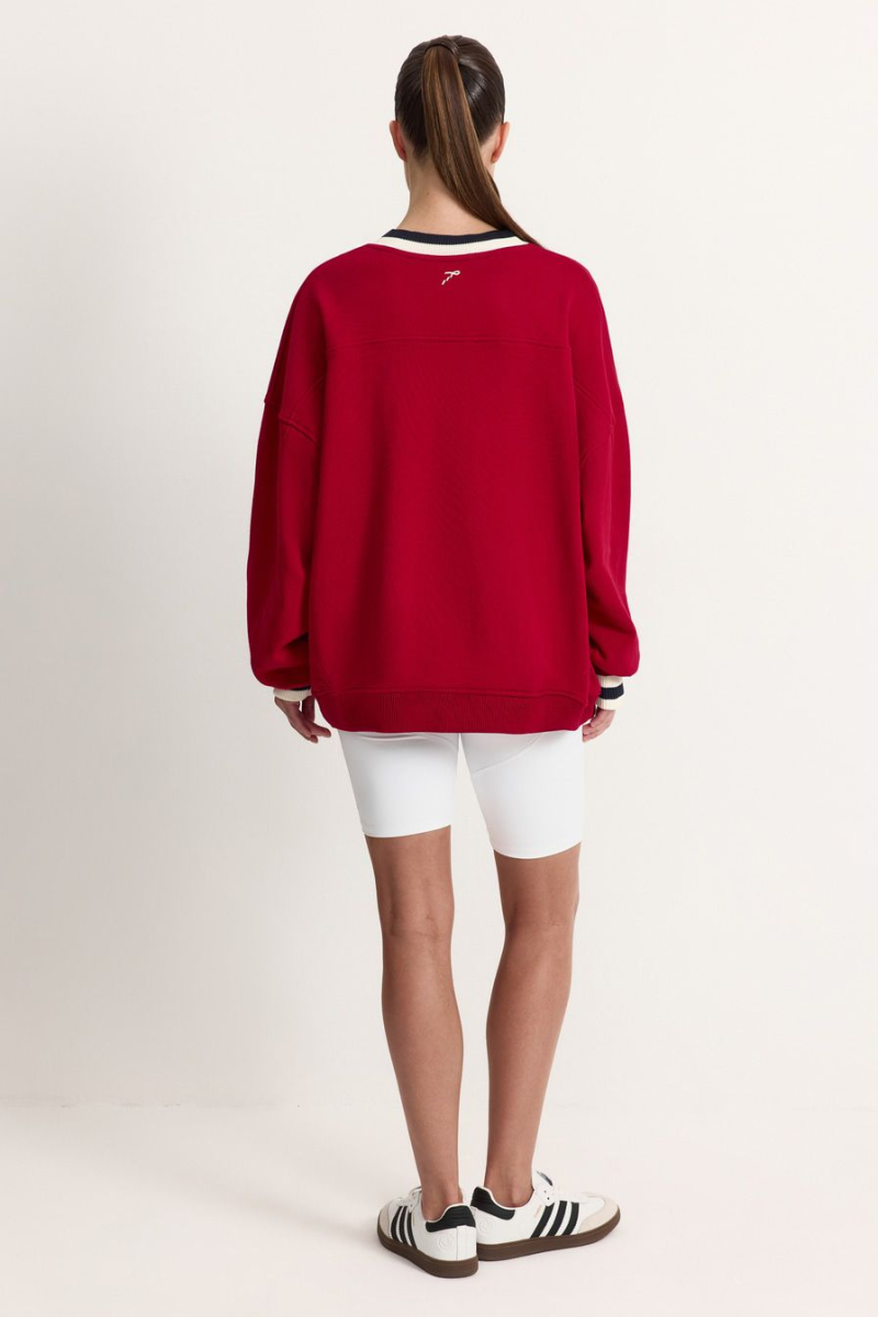 Свитшот из 100% хлопка TOPTOP, цвет: Бордовый, TT.053.17779.331 купить онлайн
