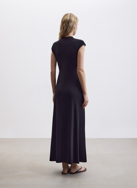 Платье миди с драпировкой ALL WE NEED, цвет: Черный, 2604W2431-01 купить онлайн