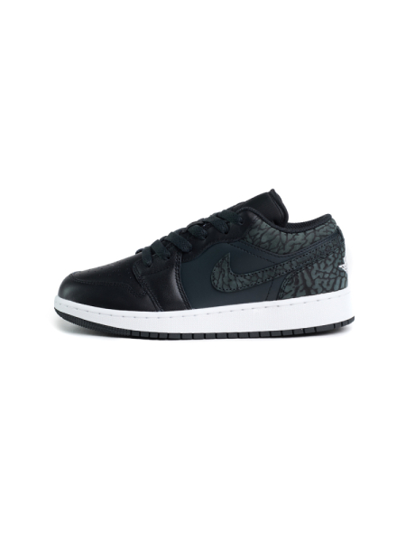 Кроссовки подростковые Jordan 1 Low SE "Black Elephant" GS NKDADDYS SNEAKERS, цвет: Чёрный FB9908-001 купить онлайн