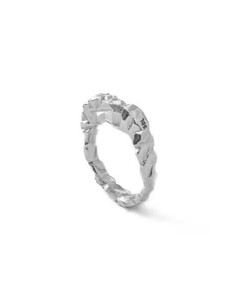 Серебряное узкое кольцо "Folio"