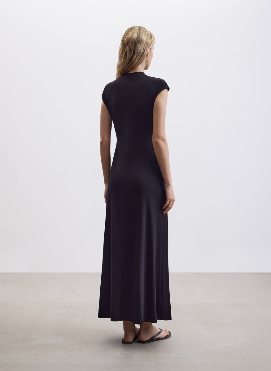 Платье миди с драпировкой ALL WE NEED, цвет: Черный, 2604W2431-01 купить онлайн