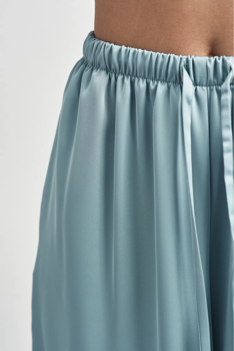 Брюки атласные Erist store, цвет: бирюзовый, НФ-00003472 купить онлайн