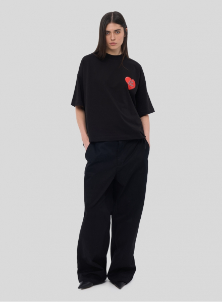 Футболка ZNY HEART ZNY, цвет: Черный, T-HEARTSS25-BLK купить онлайн