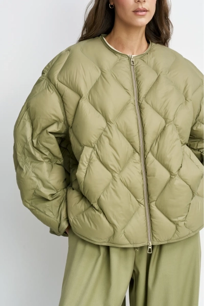 Куртка стеганная пух-перо ERISTSTORE, цвет: хаки, НФ-00004102 купить онлайн