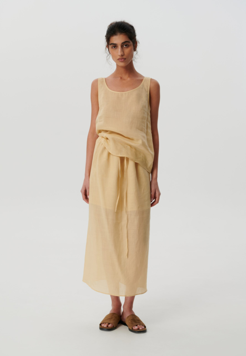 Юбка из рами CHUBA, цвет: грушевый, skirt_flare купить онлайн