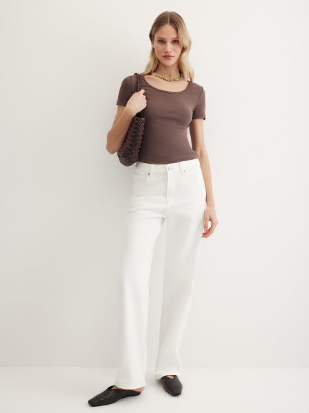 Футболка Slim Chaika, цвет: коричневый, SS25TS06-45 купить онлайн