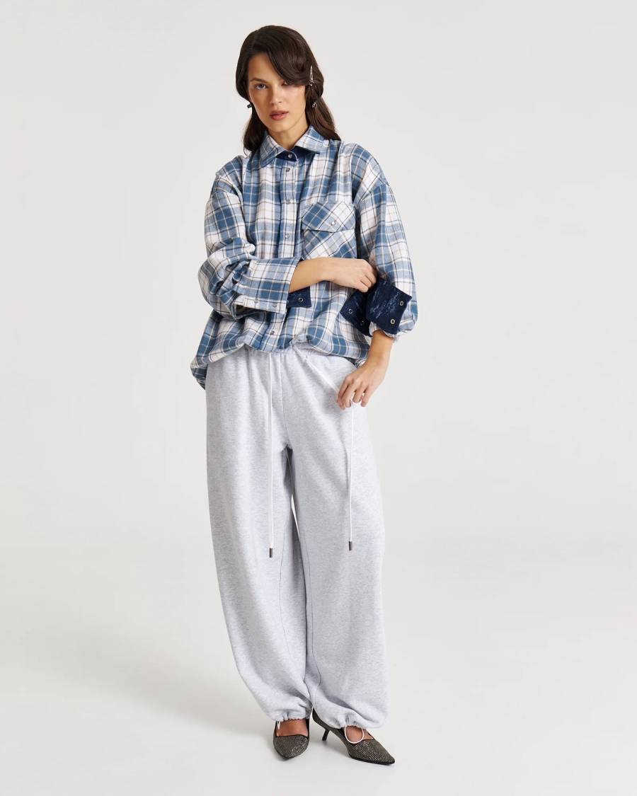 Рубашка в клетку BLUE