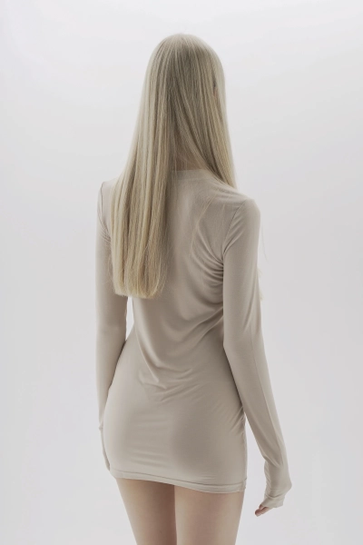 Лонгслив Tasou 1 LookSee, цвет: Светло-бежевый,  купить онлайн