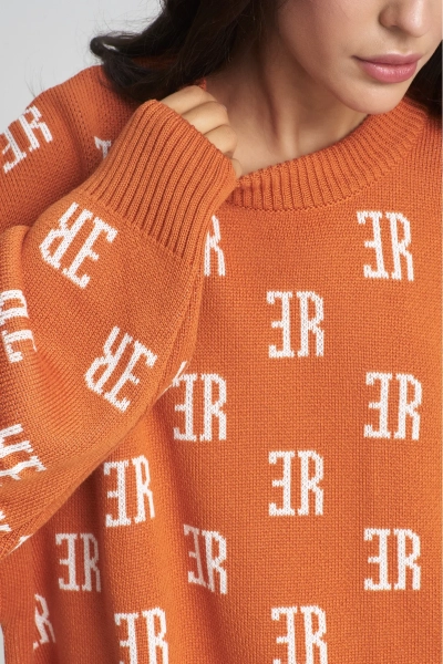 Джемпер Cotton Jacquard Apricot Erist store, цвет: оранжевый, НФ-00001664 купить онлайн