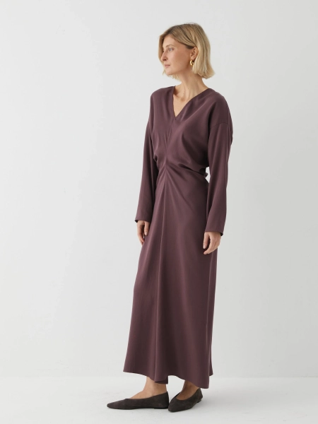Платье со складкой Marou, цвет: фиолетовый,  купить онлайн