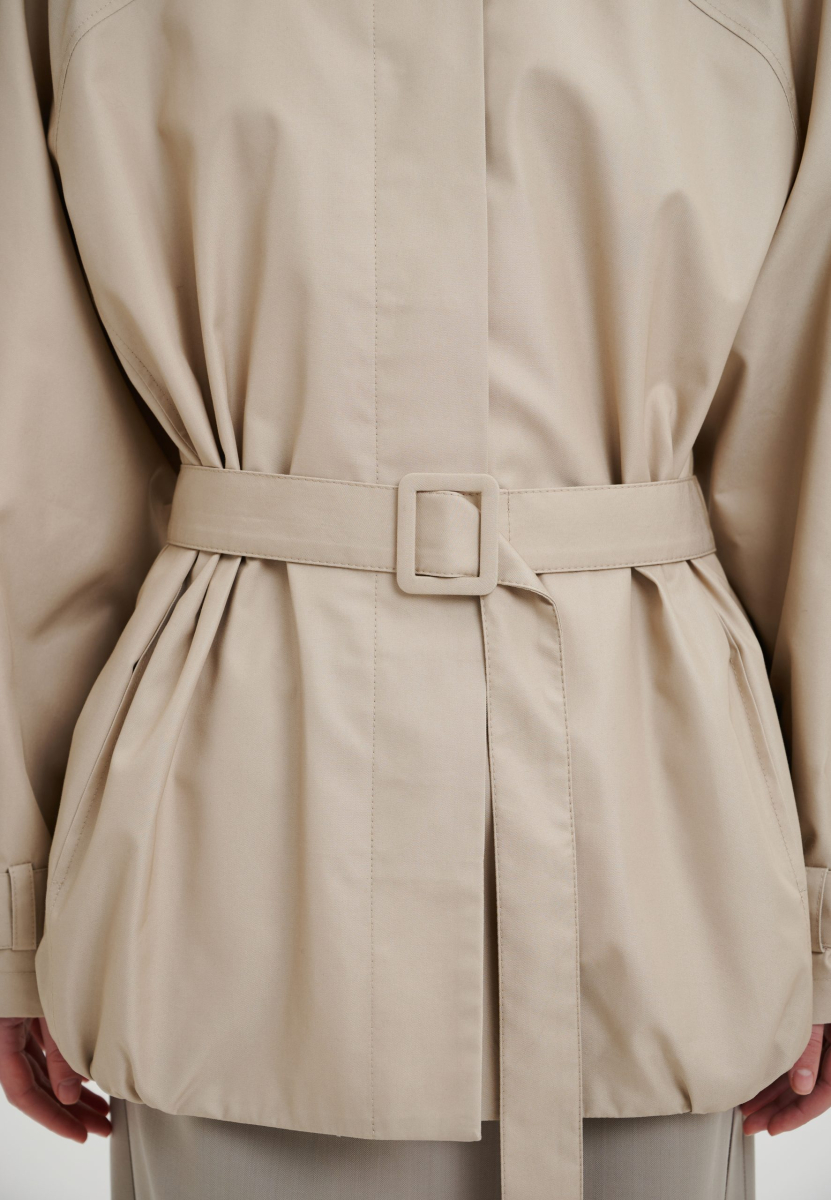 Тренч укороченный CHUBA, цвет: бежевый,  купить онлайн