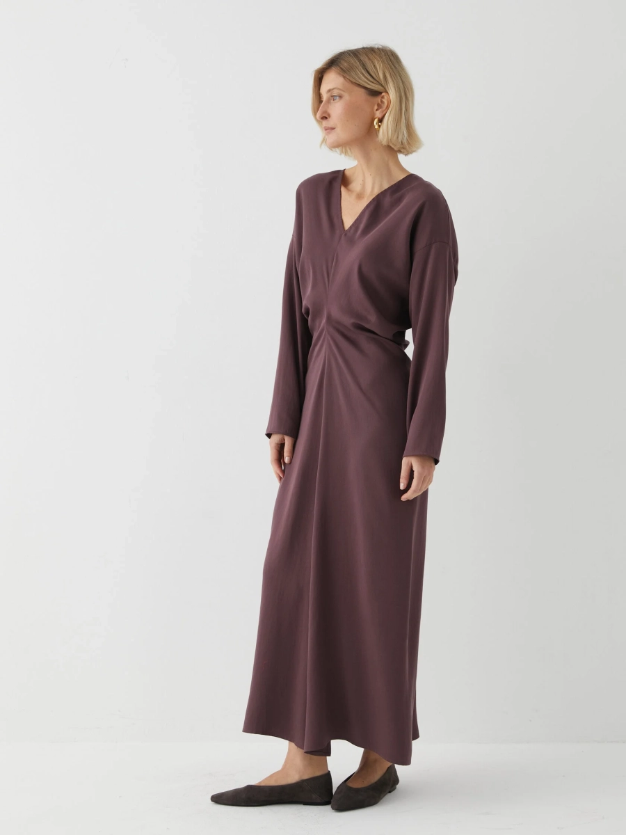 Платье со складкой Marou, цвет: фиолетовый,  купить онлайн