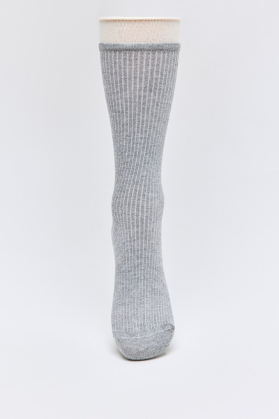 Носки с контрастной отделкой TOPTOP, цвет: серый меланж TT.082.17804.820 купить онлайн