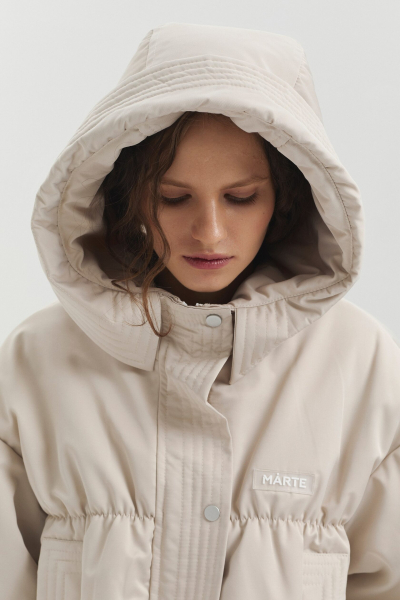 Куртка укороченная marte, цвет: бежевый,  купить онлайн