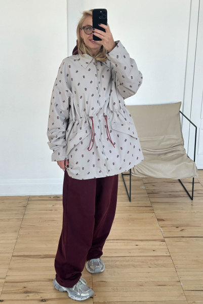 Парка на кулисе с паттерном LIGHT GREY Label .B, цвет: серый, Jc.33.4.59LGR купить онлайн