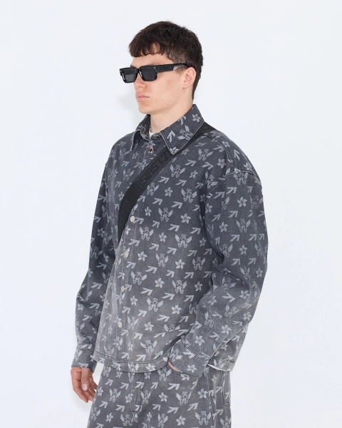 Рубашка с градиентом МОНОГРАМА ASIA ST 71, цвет: серый, Ast71.shirt-gradient-mngrm-grey купить онлайн