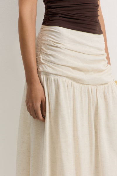 Юбка из смесового хлопка TOPTOP, цвет: молочный, TT.072.17548.120 купить онлайн