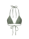 TRIANGLE Khaki - Gold DUO | Двухсторонний верх купальника на завязках ANVIBE, цвет: хаки-золотой  купить онлайн