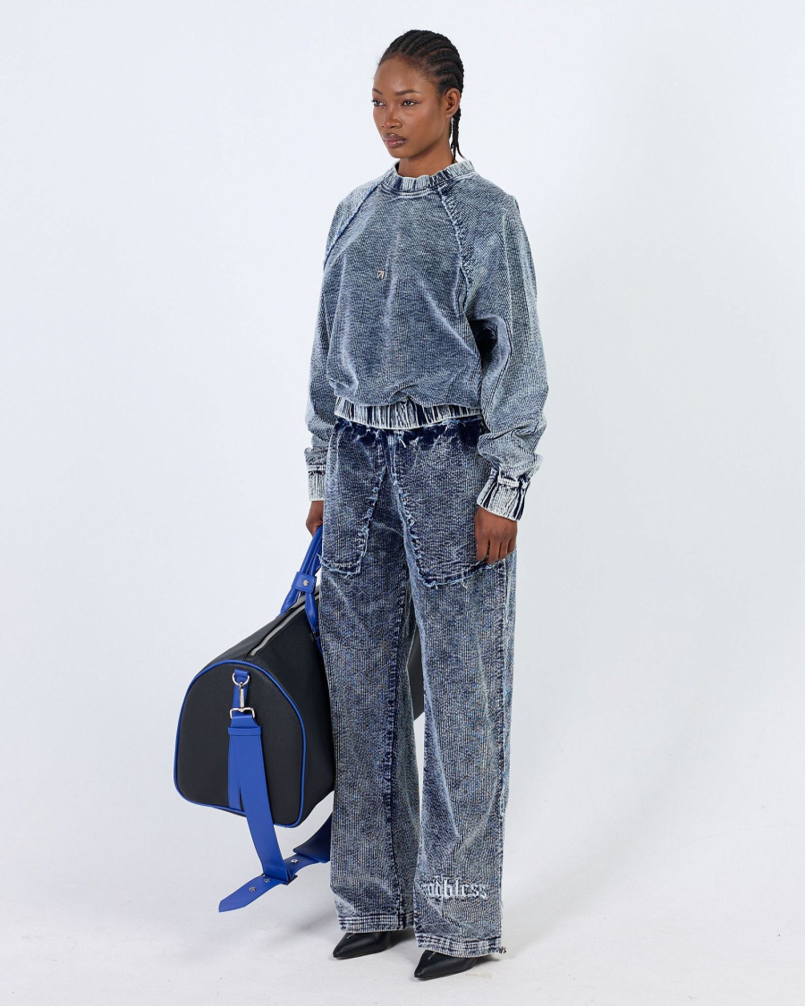 Джоггеры OUT SEAMS WOMEN WASHED BLUE ASIA ST 71, цвет: синий, Ast71.jogg-seams-blue-w купить онлайн