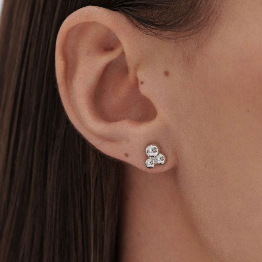 Базовые пусеты Releo Darkrain, цвет: серебро, SR3030 купить онлайн