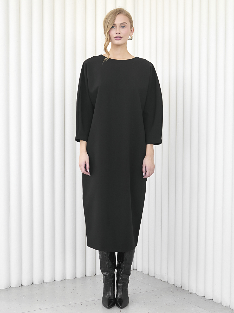 Платье с цельнокроеным рукавом I.B.W., цвет: Черный, DR004K купить онлайн