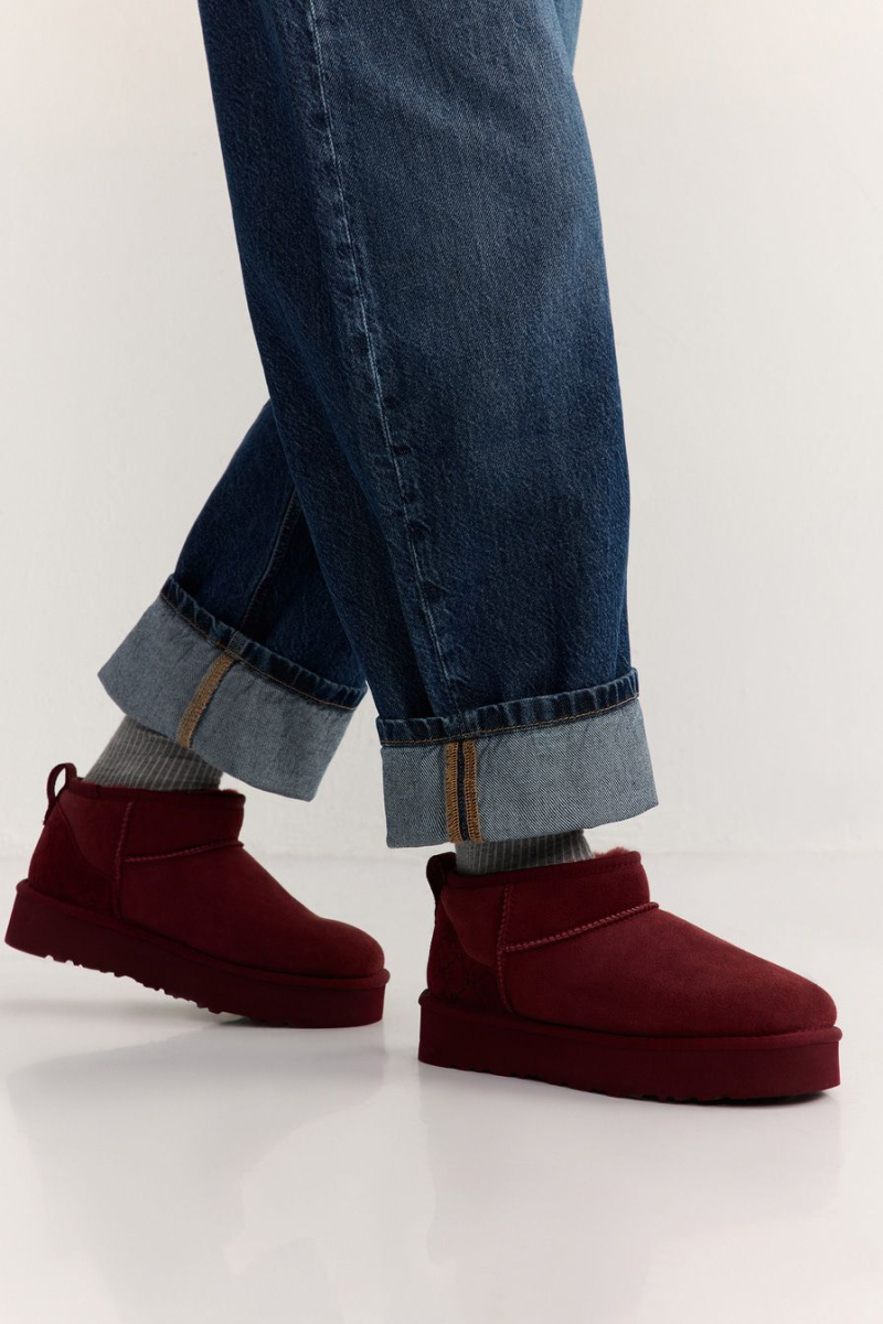 Угги из натуральной замши Lera Nena, цвет: Бордовый LN.405.19111.330 купить онлайн
