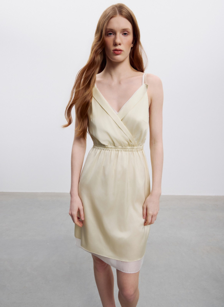 Платье в бельевом стиле ALL WE NEED, цвет: Желтый, 2605W14138-61 купить онлайн