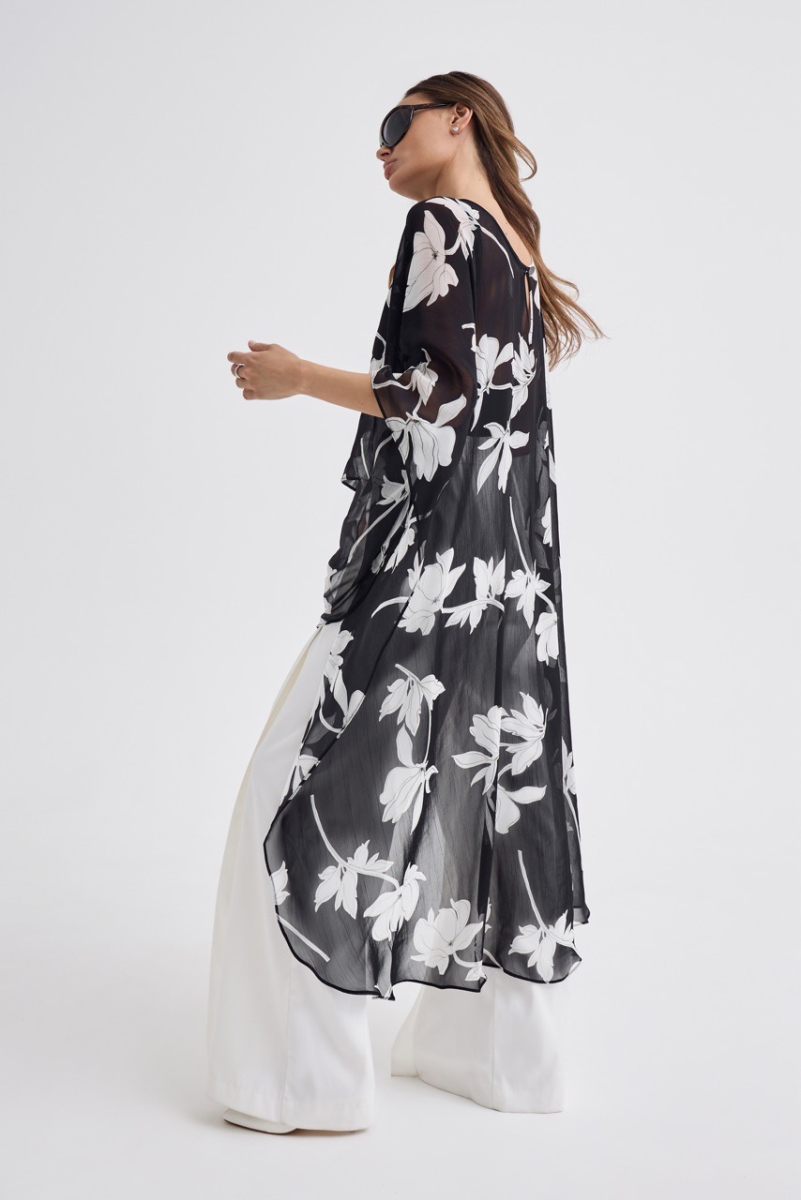 Кейп из итальянской вискозы Shtripling, цвет: Черный, SHDRS015BLK купить онлайн