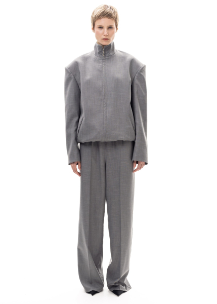 Брюки из костюмной ткани ASYA SEMYONOVA, цвет: grey, 00-00002573 купить онлайн
