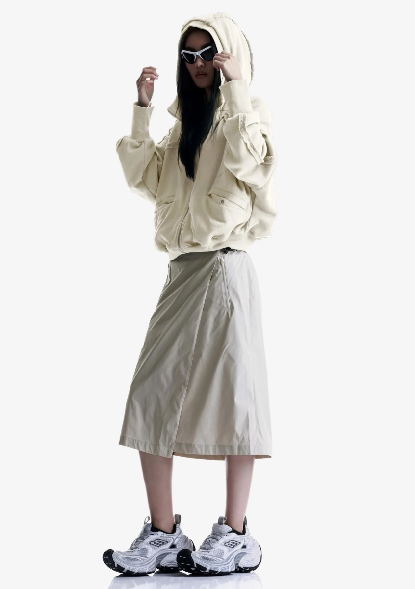 Худи на молнии KRAKATAU, цвет: пепельно-белый, Fw125-43 купить онлайн