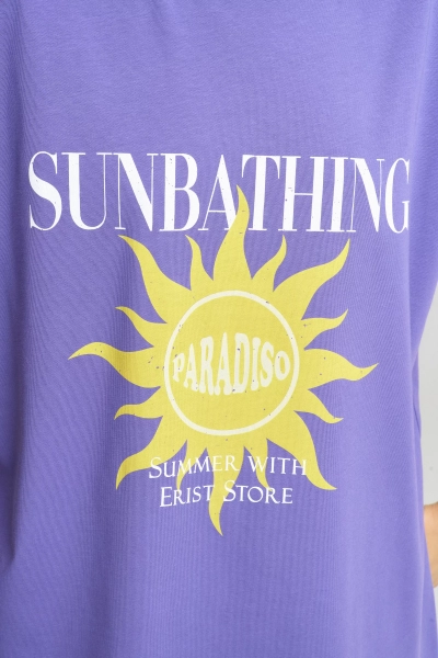 Футболка SUNBATHING Purple Erist store, цвет: фиолетовый, НФ-00002210 купить онлайн