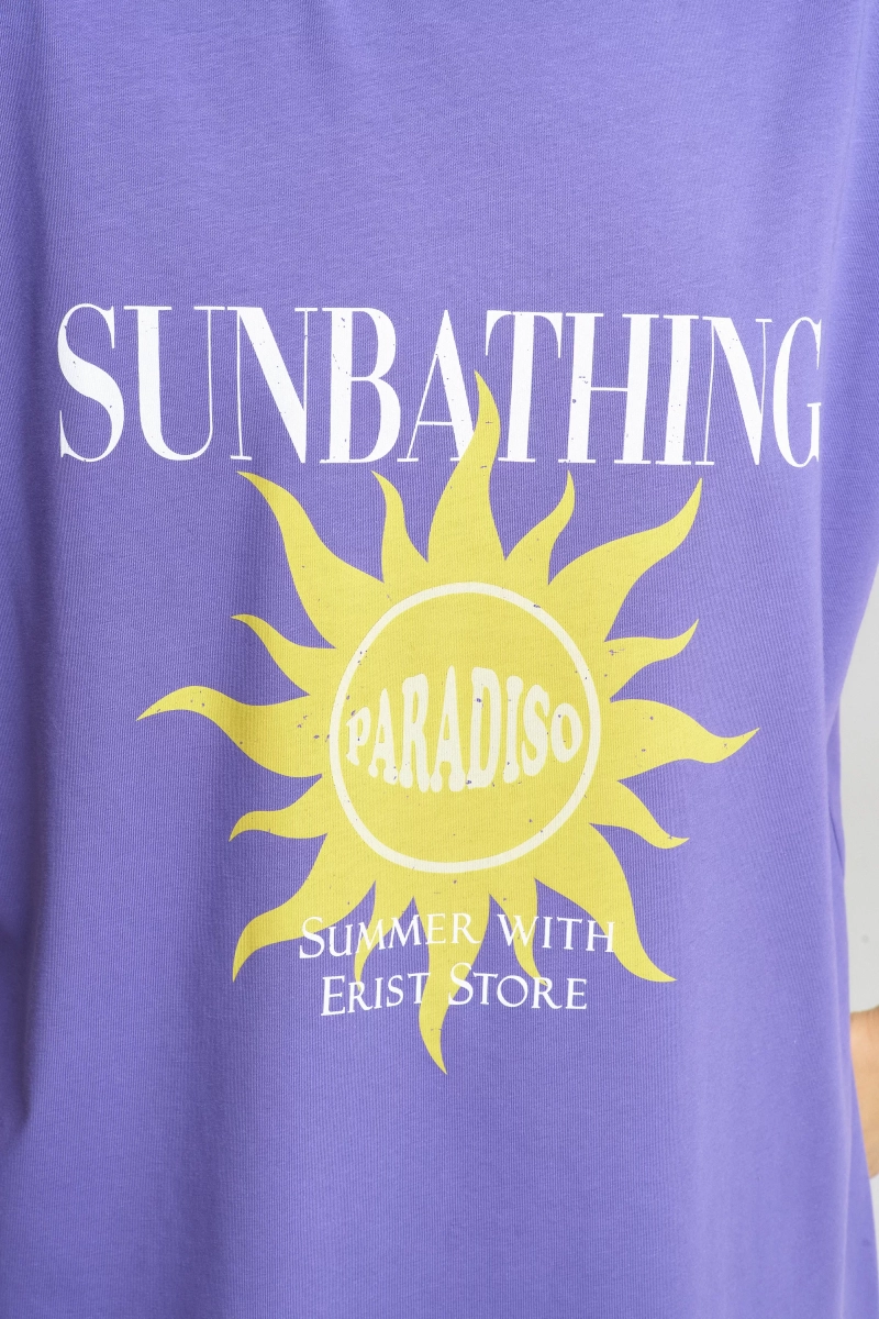 Футболка SUNBATHING Purple Erist store, цвет: фиолетовый, НФ-00002210 купить онлайн