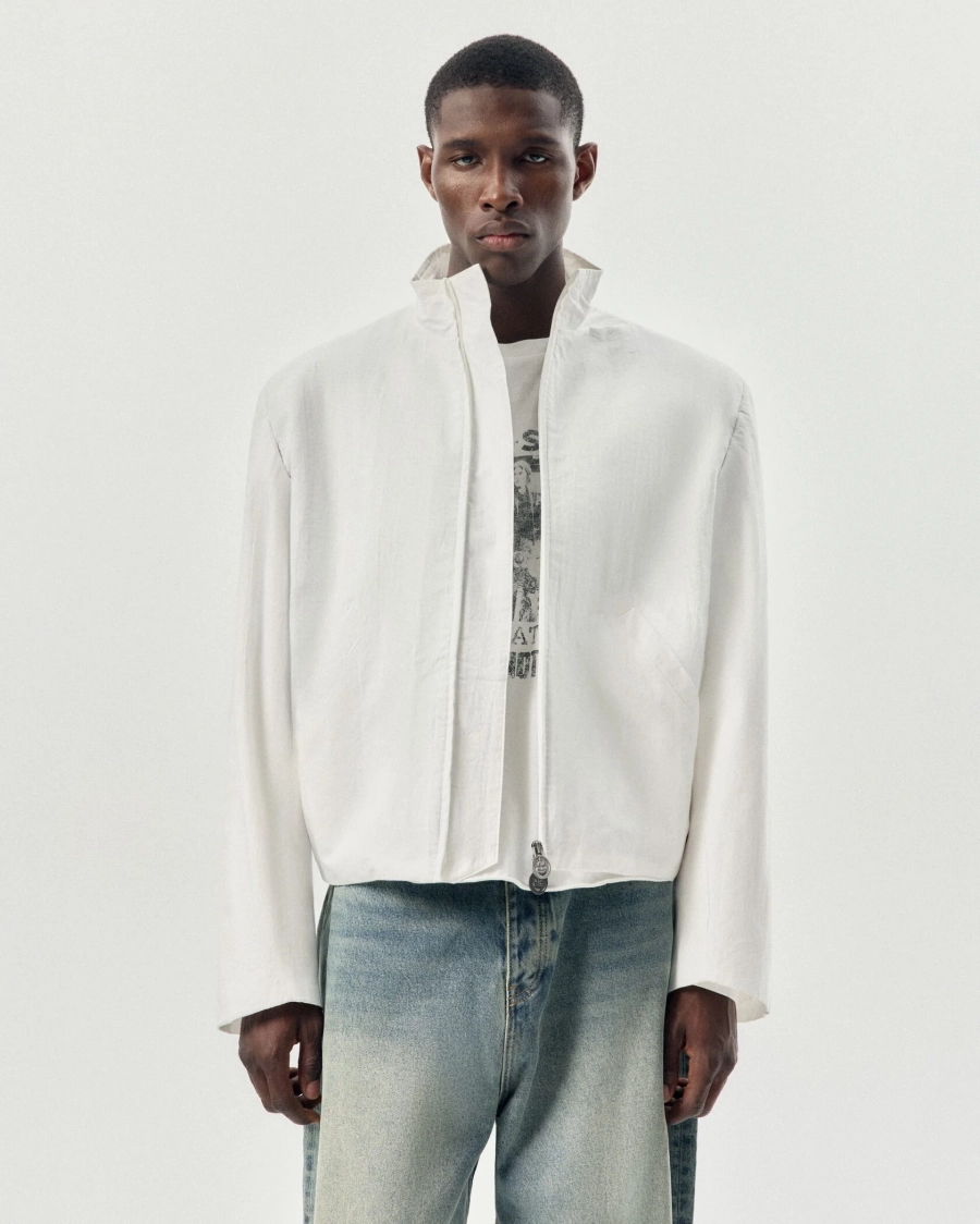 Куртка с объемными плечами NAIPACHE, цвет: белый, 2614012000 купить онлайн