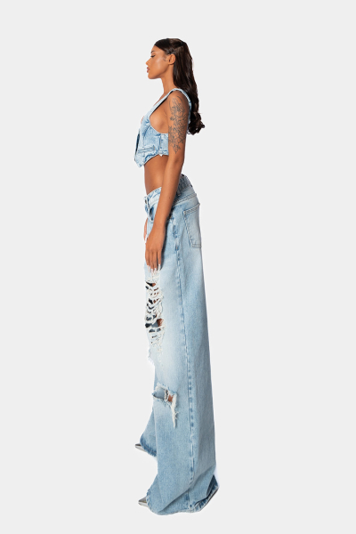 Джинсы Vintage qb A QUICK BUCK, цвет: blue  |новая коллекция купить онлайн