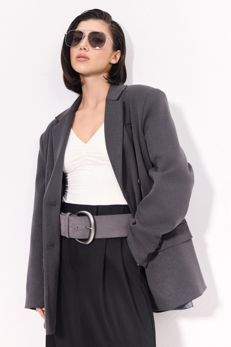 Широкий ремень TOPTOP, цвет: серый TTS.806.16478.800 купить онлайн