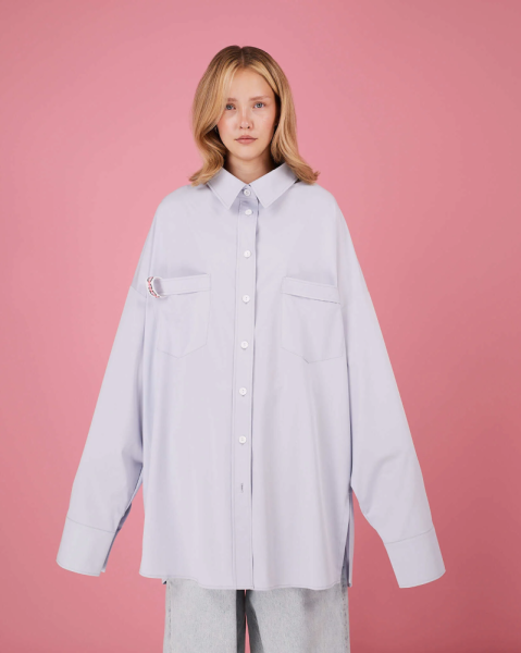 Рубашка макси овер #17
