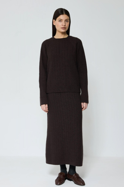 Костюм в косы из смесового кашемира