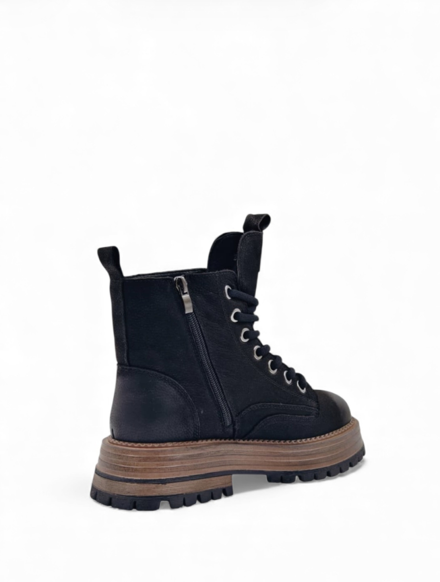 Ботинки зимние из натуральной кожи GRANDERA, цвет: Черный  купить онлайн