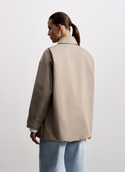 Куртка свободного кроя ALL WE NEED, цвет: Серо-бежевый, 2603W5326-12 купить онлайн