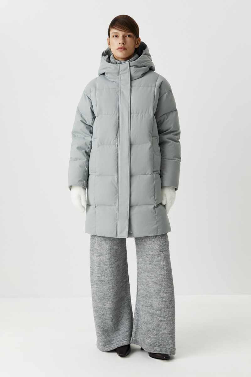Полупальто утепленное Charmstore, цвет: серый, 506-16990-884 купить онлайн