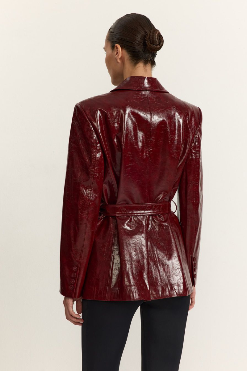 Пиджак из экокожи TOPTOP, цвет: Бордовый, TTS.060.18563.330 купить онлайн