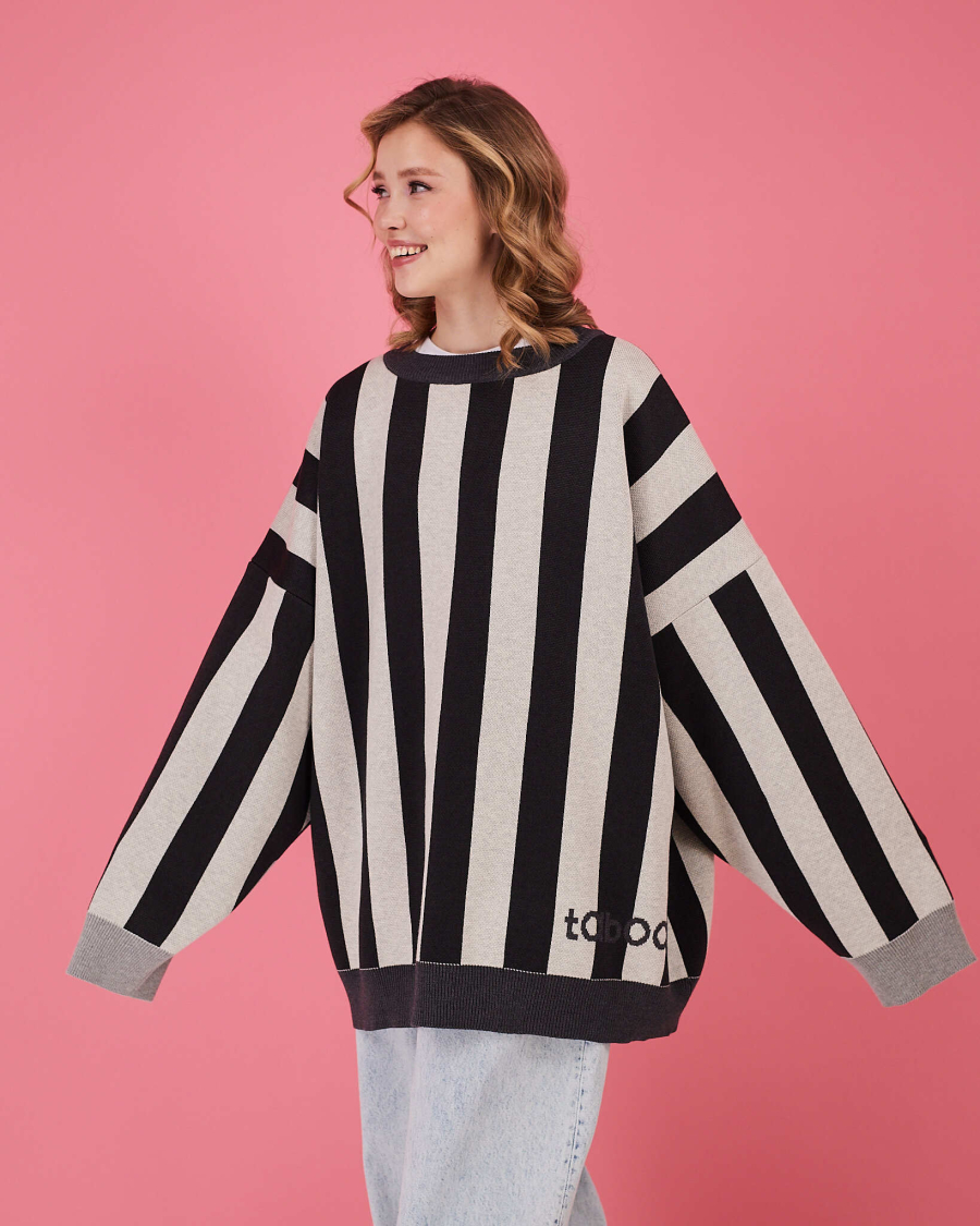 Свитер Разбитый район TABOO, цвет: серый, SVdistrict#2 купить онлайн